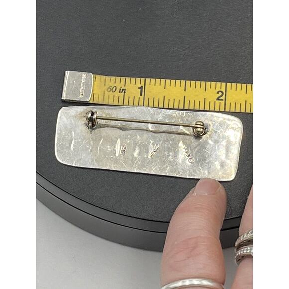 E.F.S. MEXICO 925 Silver - Vintage Save the Children/ Holding Hands Brooch Pin - Picture 8 of 10